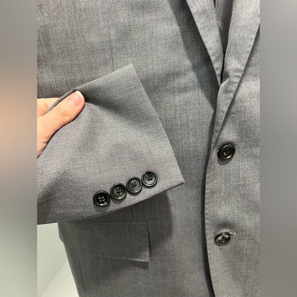 J. Crew Ludlow Slim-fit Suit Jacket Double Vent Loro Piana Wool Charcoal 36R NEW - Picture 8 of 15